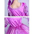 Children Frocks Designs Party Girls Robes d&#39;anniversaire Purple Christmas Party Little Girl